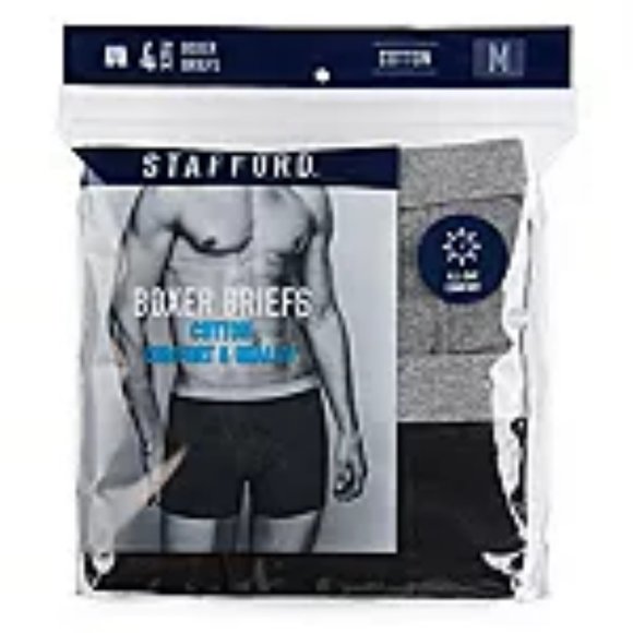 Stafford Mens 4 Pack Boxer Briefs - Picture 3 of 3